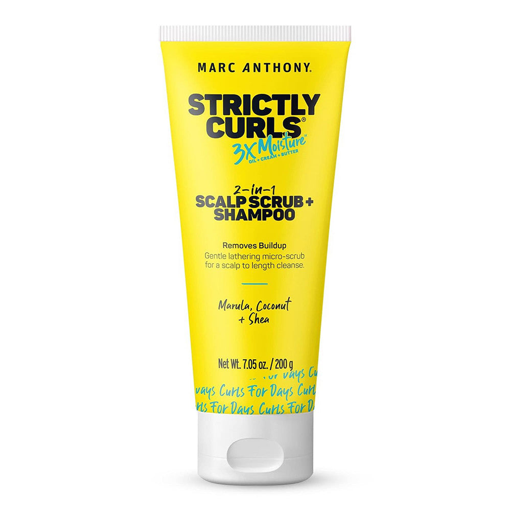 Marc Anthony Strictly Curls Coconut Oil and Marula Oil Scalp Scrub and Shampoo, 7.05 Oz
